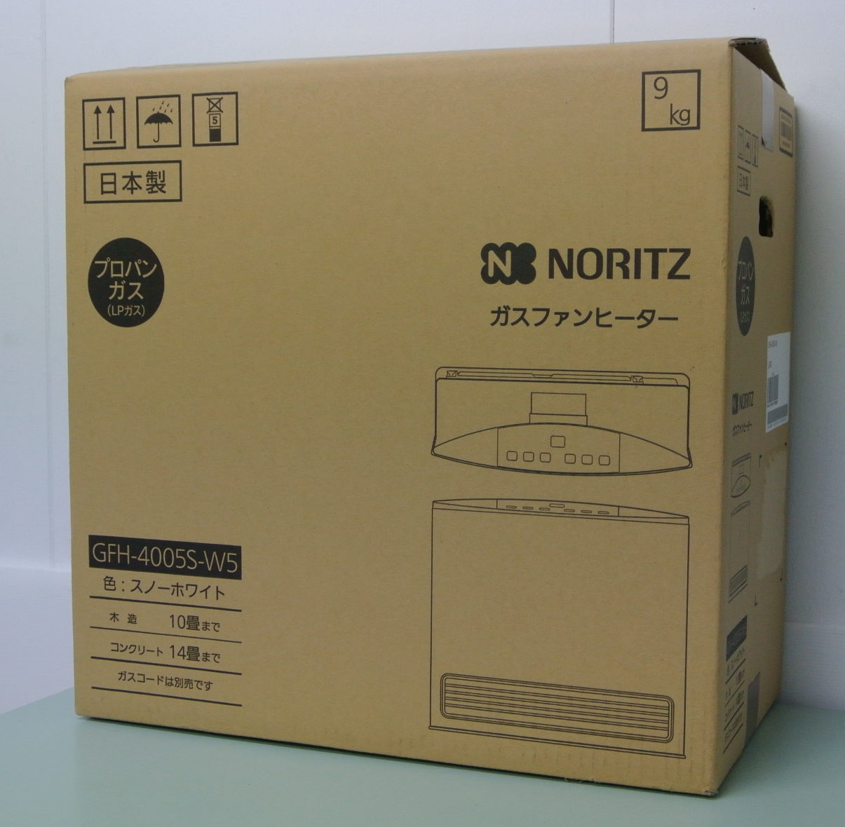 NORITZ（ノーリツ） 未使用品・LP（プロパン）ガスファンヒーター GFH-4005S-W5 群馬県伊勢崎市リサイクルセンターふれんど
