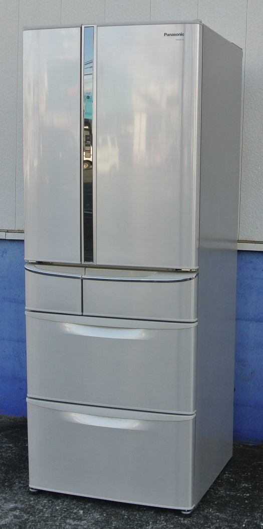 Panasonic 6ドア冷凍冷蔵庫 451L 自動製氷 NR-F456T-S 2012年製 