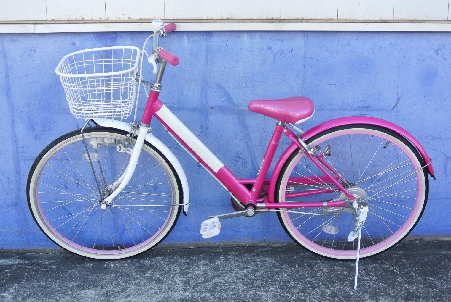 キュートで元気な女の子を応援♪ 24インチ女児用自転車 POPSTYLE3（ポップスタイル3） ピンク 群馬県伊勢崎市リサイクルセンター